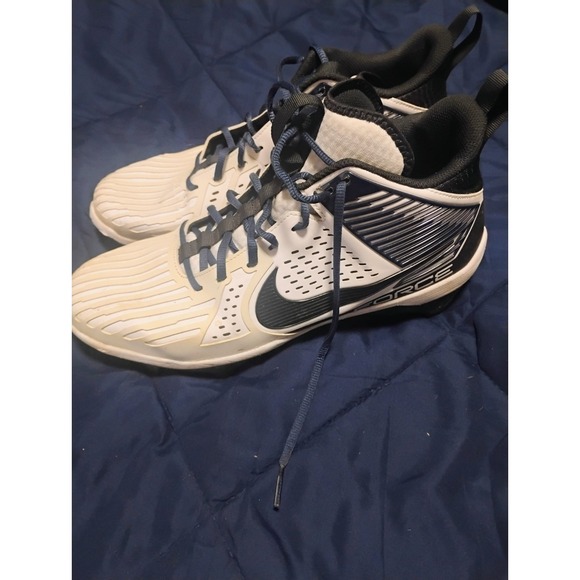 Nike Force Forced Savage Pro DA5453-105 Sz14 Soccer Cleats White/Black 0010 - Picture 1 of 6